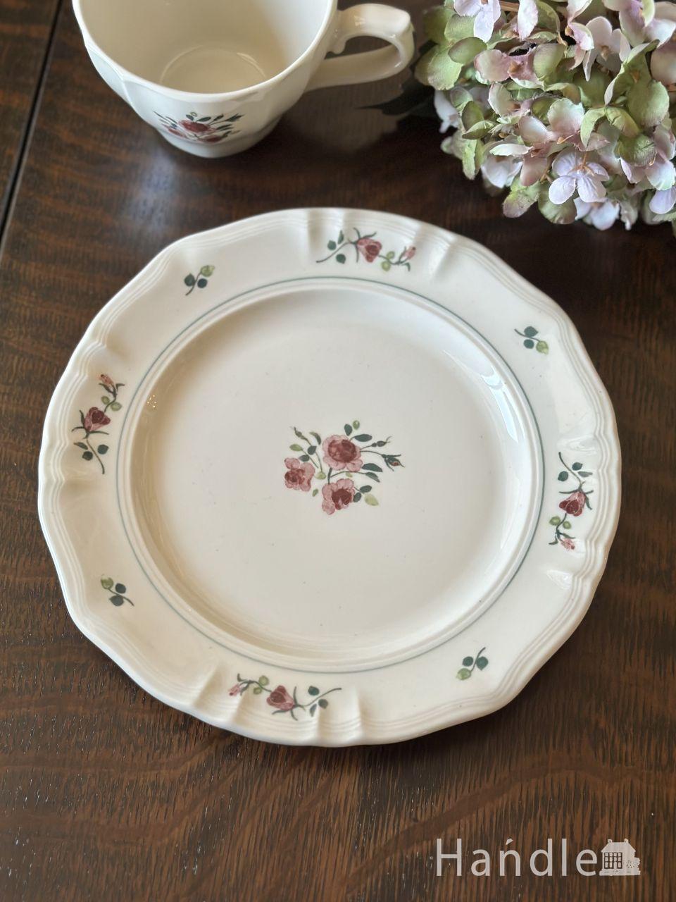 フランスアンティーク調のおしゃれなカップ、スタジオエム「ロジエ」のお皿(20cm)