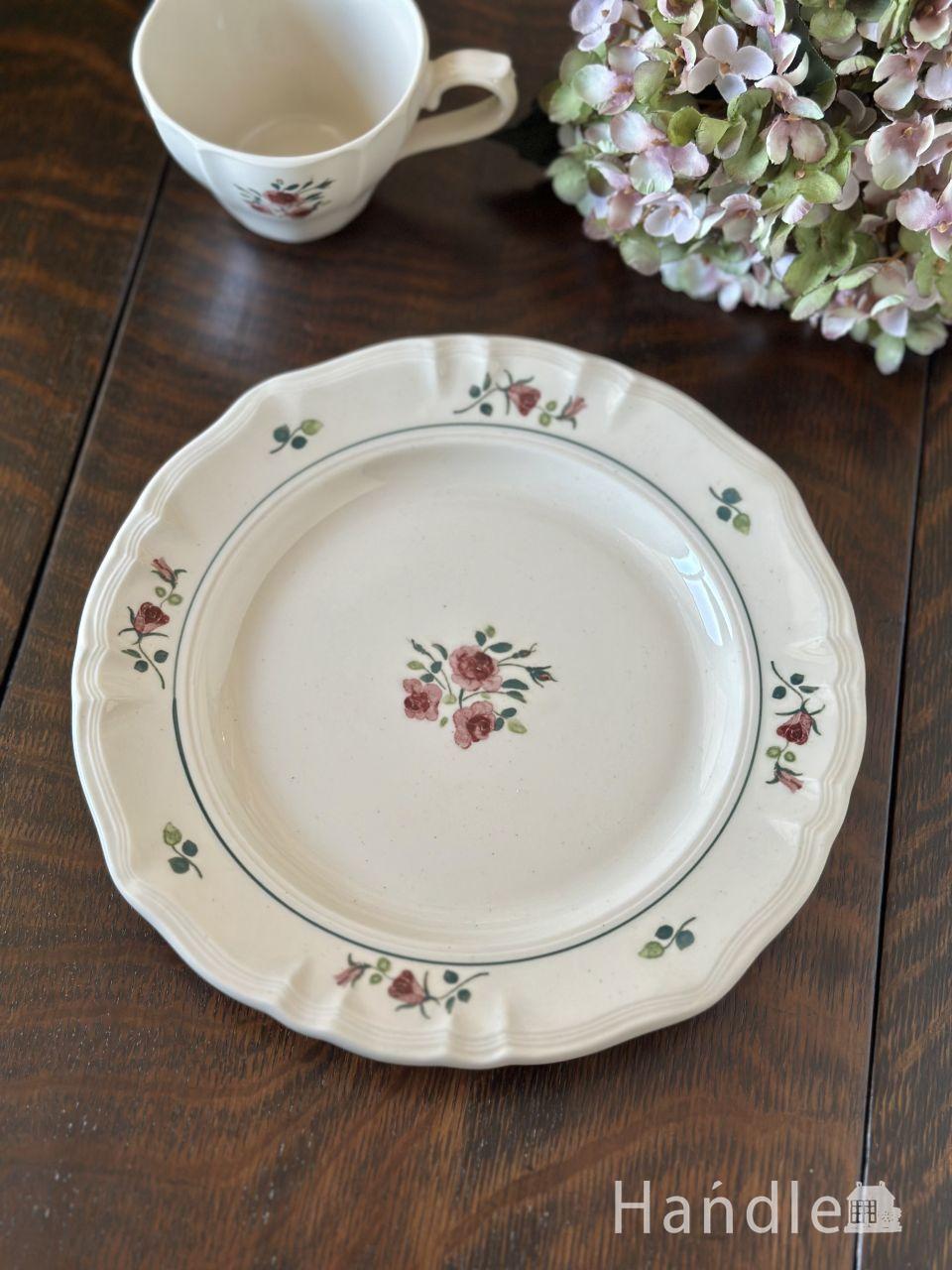 フランスアンティーク調のおしゃれなカップ、スタジオエム「ロジエ」のお皿(24cm)