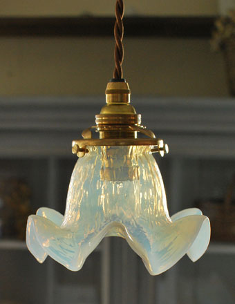 アンティーク シェード ペンダントライト（器具セット付き） (j-004-z)