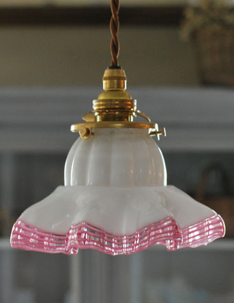 アンティーク シェード ペンダントライト（器具セット付き） (j-010-z)