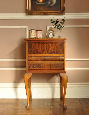 1930年代のアンティーク ソーイングボックス (j-053-z)