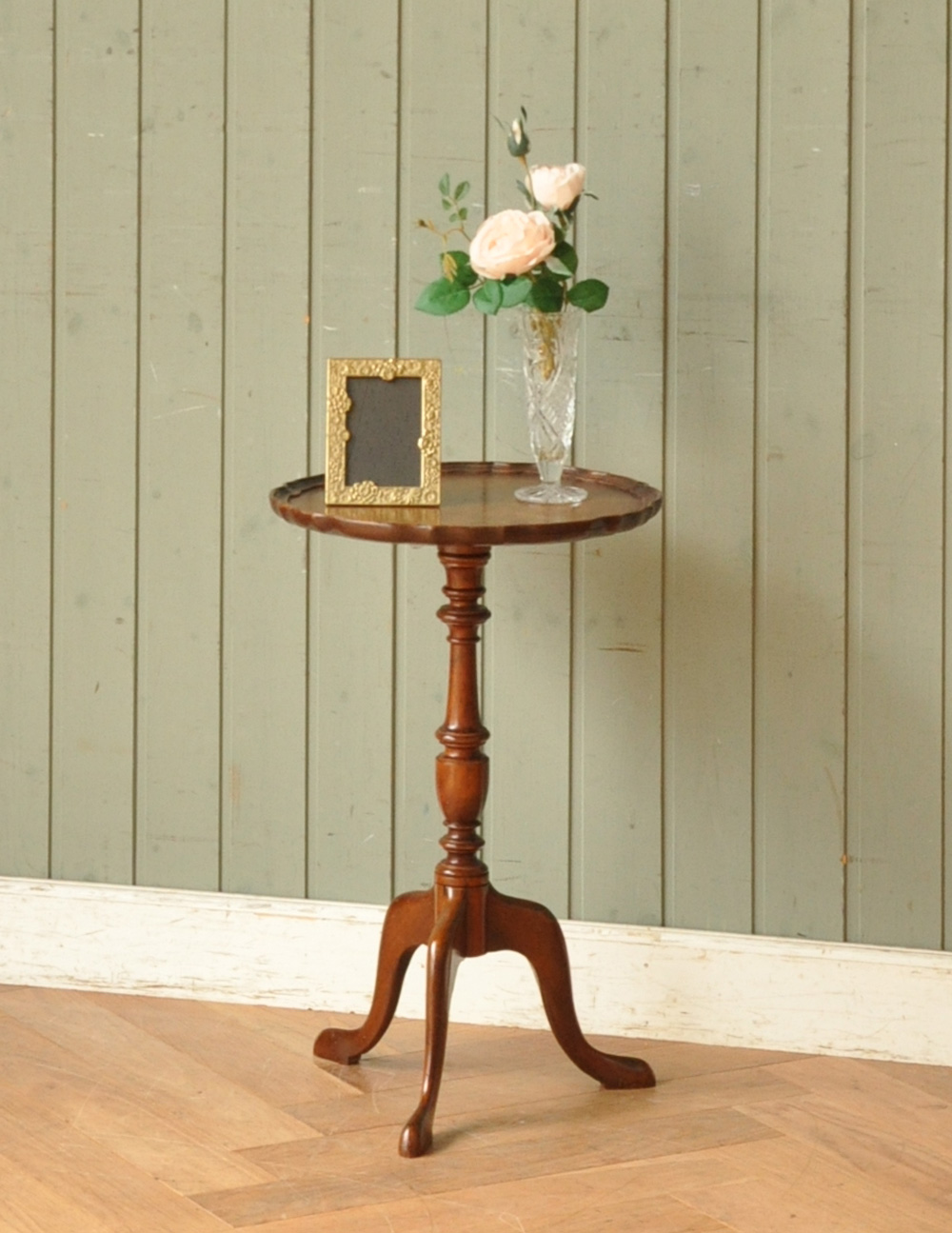 イギリスのお洒落なアンティーク家具、クラシックなワインテーブル（オケージョナルテーブル）  (j-1557-f)