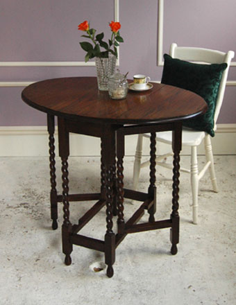 アンティーク ゲートレッグ テーブル (j-28)