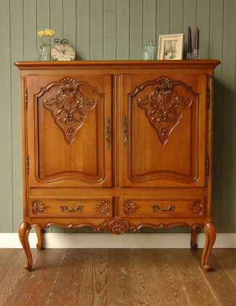 アンティーク キャビネット (j-350)