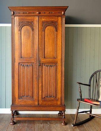 アンティーク ワードローブ (j-406-f)