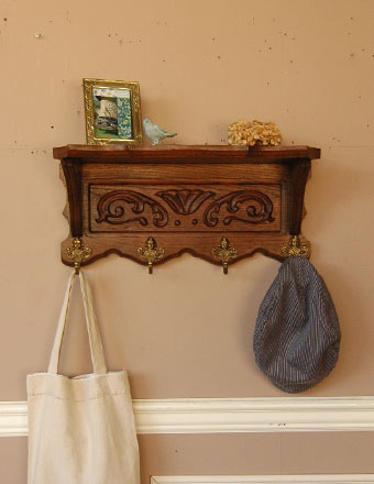 1930年代のアンティーク コートフック (j-477-f)