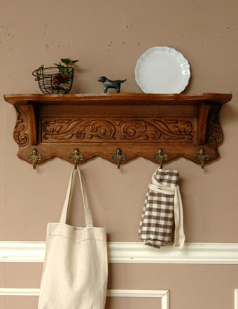 1930年代のアンティーク コートフック (j-488-f)