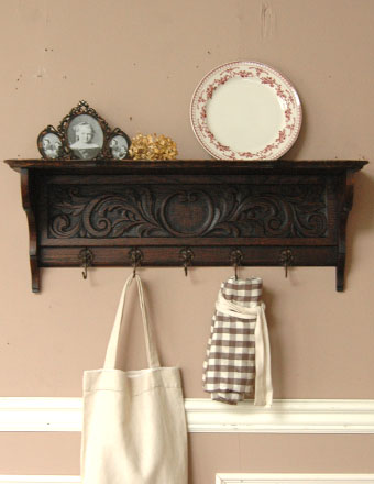 1930年代のアンティーク コートフック (j-489-f)