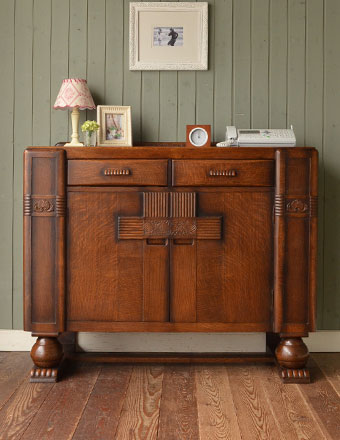 1930年代のアンティーク サイドボード (j-780-f)