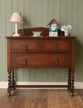 1920年代のアンティーク チェスト (j-839-f)