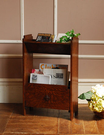 1920年代のアンティーク マガジンラック (j-910-f)