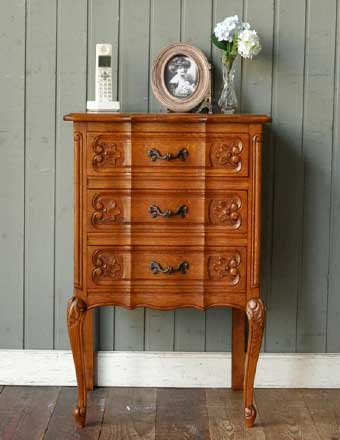 1930年代のアンティーク スモールチェスト (j-927-f)