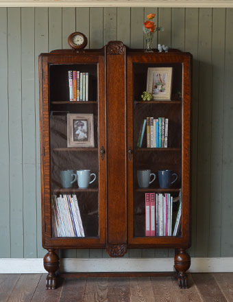 1920年代のアンティーク ブックケース (j-970-f)