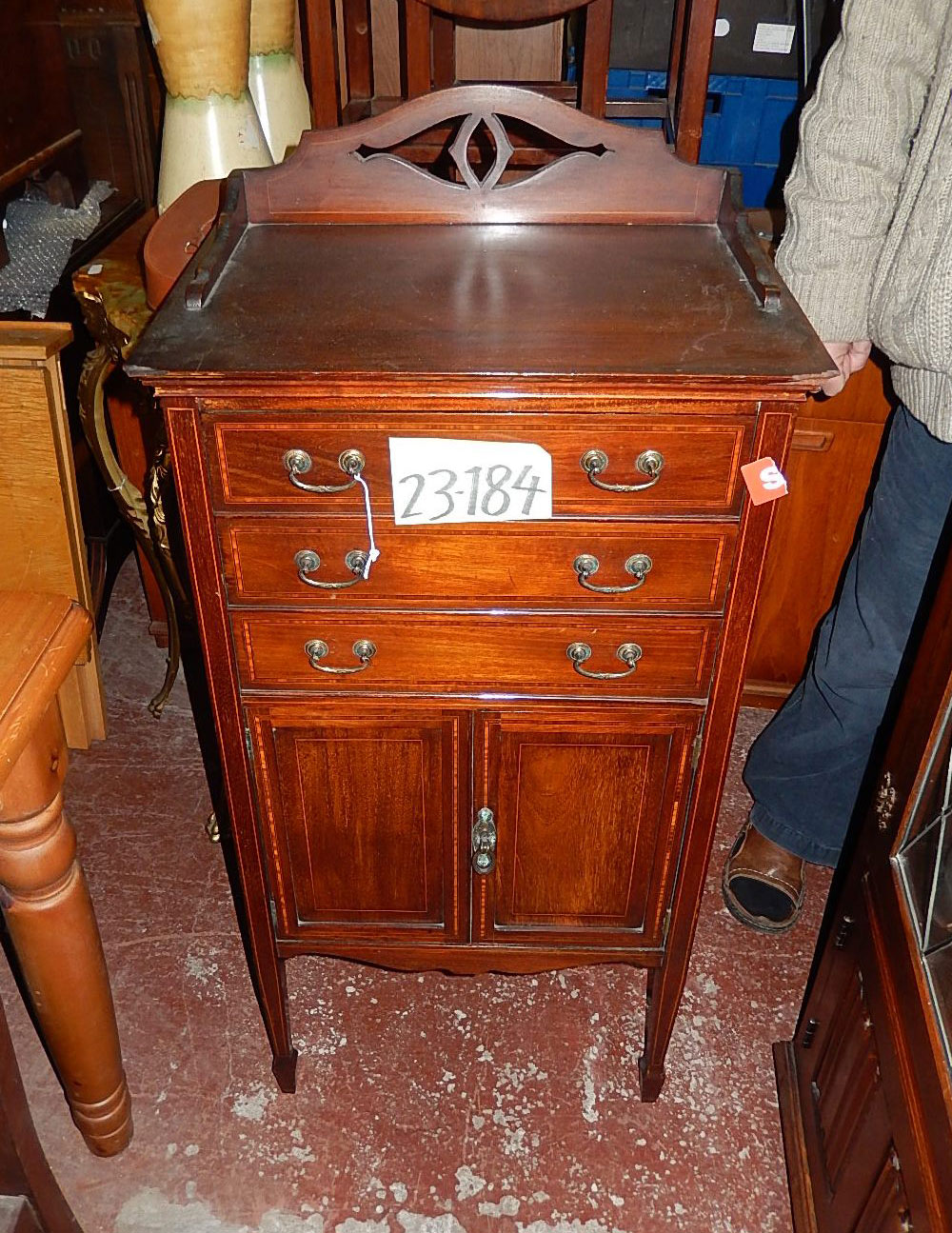 アンティーク　ミュージックキャビネット (k-1091-f)