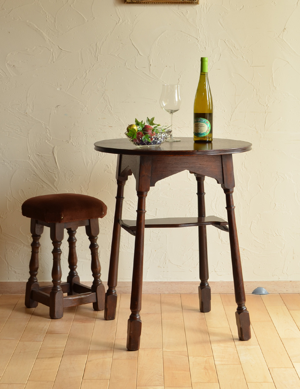 イギリスのおしゃれなアンティーク家具、木製のパブテーブル (k-1098-f)