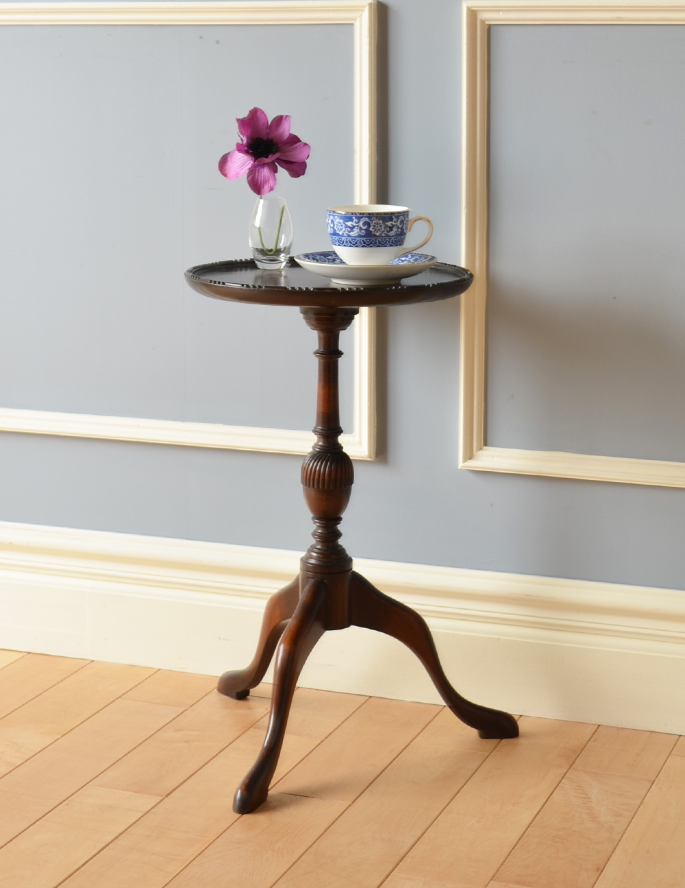 クラシックな英国デザインのアンティークワインテーブル (k-1416-f)