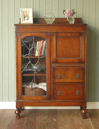 1930年代のアンティーク ビューロー ブックケース (k-269-f)