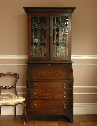 1930年代のアンティーク ビューロー ブックケース (k-282-f)