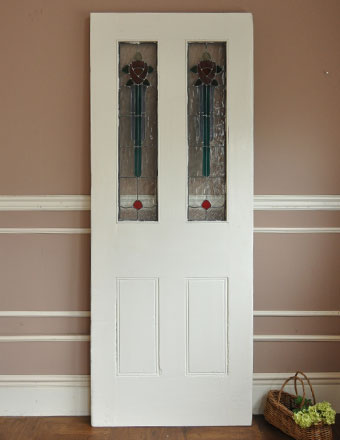 2012年07月23日にご成約済み。1940年代のアンティーク ステンドグラス ドア (k-345-f)