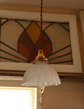 フレンチアンティーク　ランプシェード　ペンダントライト ランプシェードアンティークフランス