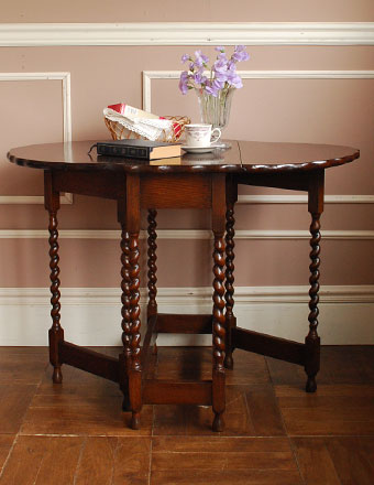 2013年04月05日にご成約済み。1930年代のアンティーク　ゲートレッグ テーブル (k-533-f)