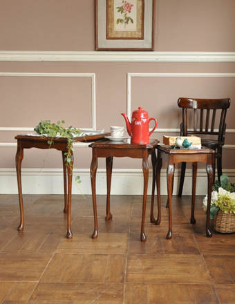 1940年代のアンティーク ネストテーブル (k-557-f)