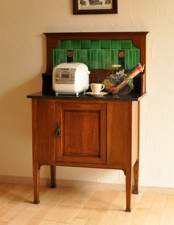 英国の素朴なアンティーク家具、オシャレなウォッシュハンドスタンド (k-916-f)