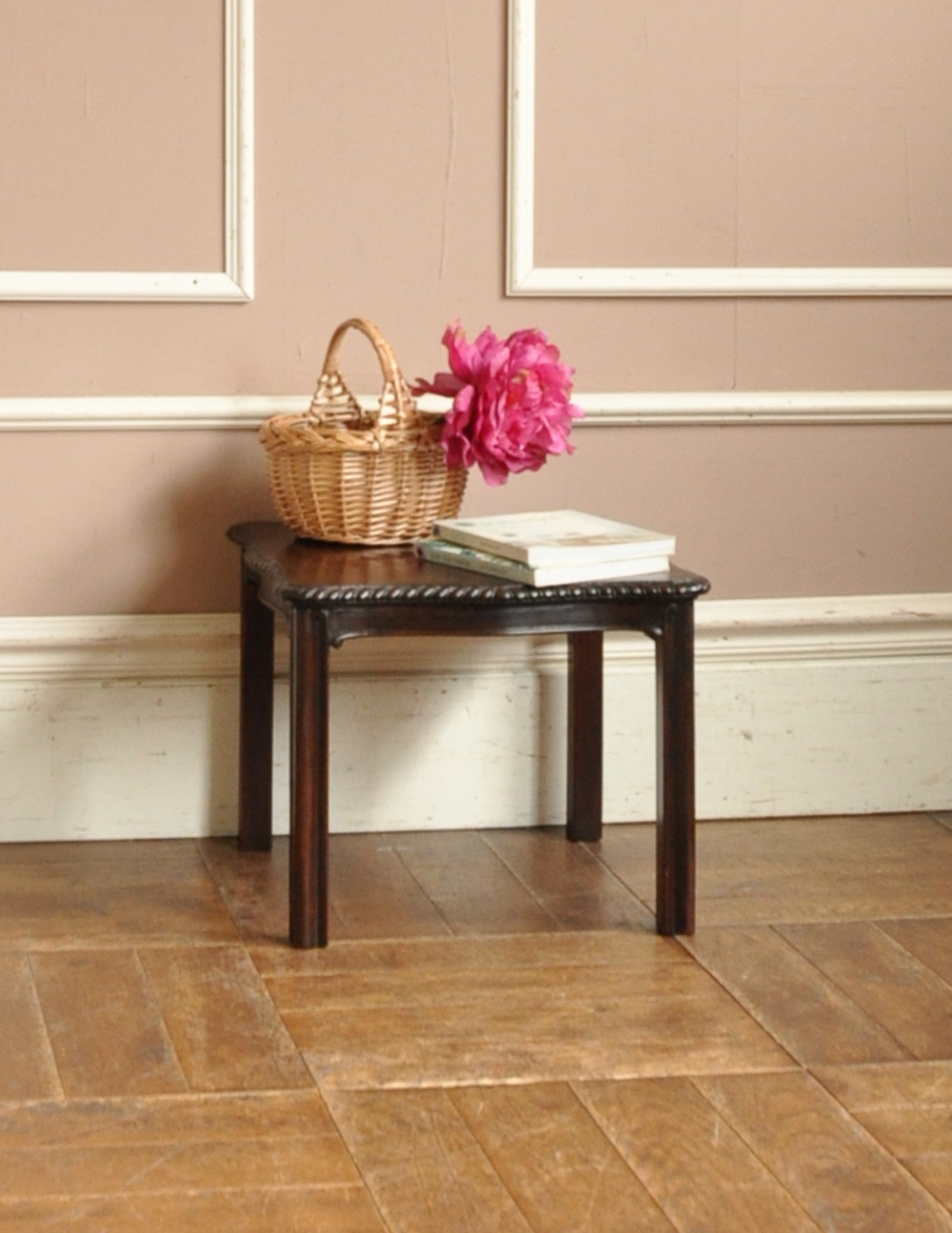 アンティークの小さな英国家具、マホガニー材のオケージョナルテーブル (k-971-f)