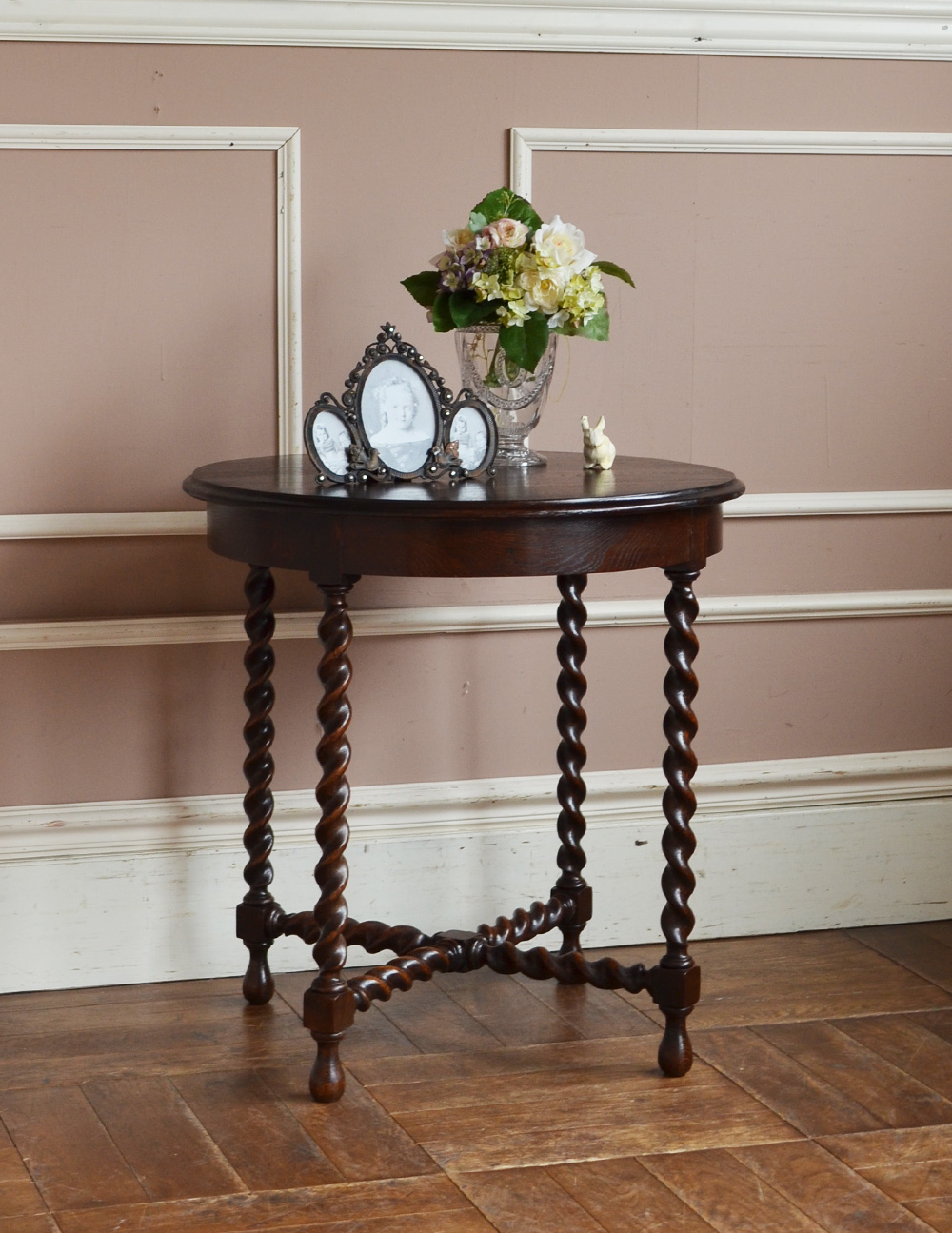 英国のアンティーク家具、オケージョナルテーブル（簡易テーブル） (k-999-f)