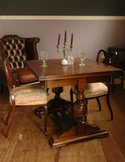 アンティーク家具  アンティークドローリーフテーブル