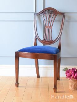 アンティークチェア・椅子 サロンチェア アンティークのヘップルホワイトチェア、英国の美しいサロンチェア