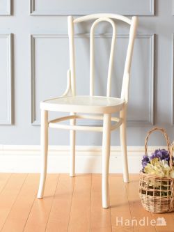 アンティークチェア・椅子 ベントウッドチェア アンティークベントウッドチェア、ホワイトペイントの英国の椅子