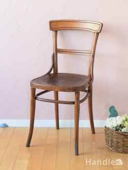 アンティークチェア・椅子 ベントウッドチェア イギリスのオシャレなアンティークの椅子、曲げ木のベントウッドチェア