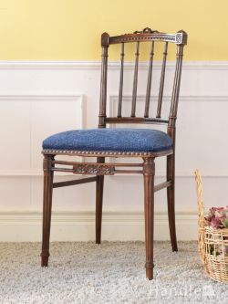 アンティークチェア・椅子 サロンチェア フランスの美しいアンティーク椅子、ナポレオン3世時代に流行したナポレオンチェア