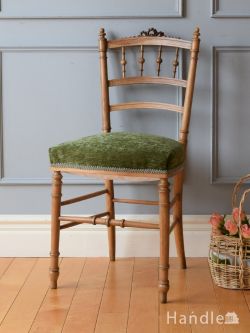 アンティークチェア・椅子 サロンチェア ナポレオン3世時代の美しい椅子、フランスアンティークのナポレオンチェア