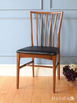 アンティークチェア・椅子  イギリスから届いたビンテージのダイニングチェア、シンプルなデザインがかっこいいおしゃれな椅子