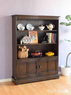 アンティーク家具 アンティークのキャビネット アーコール（ERCOL)社のキャビネット、北欧スタイルのオープンシェルフ