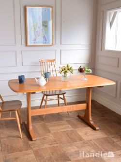 アンティーク家具 アンティークのテーブル アーコールのダイニングテーブル、北欧スタイルの4人掛けビンテージテーブル