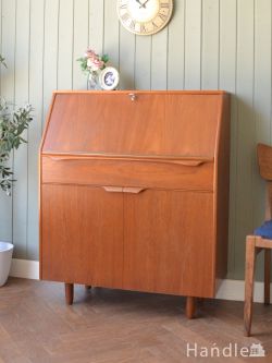 アンティーク家具 ビューロー イギリスのビンテージ家具、北欧スタイルのシンプルでおしゃれなビューローSutcliffe Todmorden