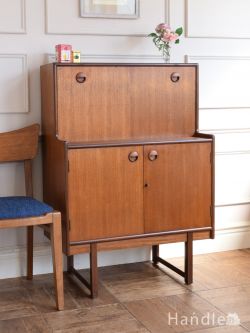 アンティーク家具 ビューロー 英国のおしゃれなビンテージ家具、北欧スタイルのシンプルなライティングビューロー