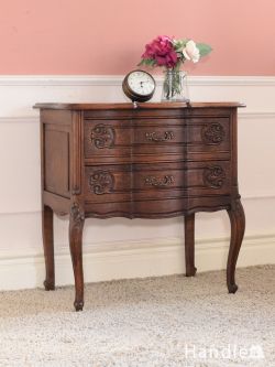 アンティーク家具 アンティークのチェスト フランスのアンティーク家具、猫脚が優雅なおしゃれチェスト