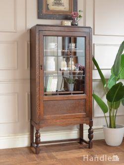 アンティーク家具 アンティークのキャビネット アンティークのブックケース、どこにでも置きやすい小さな英国の本棚