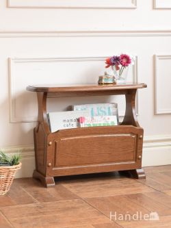 アンティーク家具 マガジンラックおしゃれ おしゃれなマガジンラック、サイドテーブルにもなるアンティーク家具