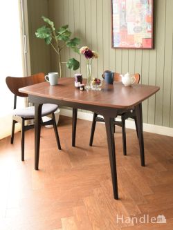 アンティーク家具 アンティークのテーブル 北欧スタイルのビンテージ家具、トラー＆ブラックのエクステンションテーブル