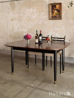 G-planの伸長式テーブル、トラー＆ブラック（Tola＆Black）シリーズのヴィンテージ家具