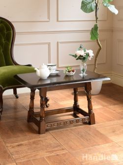 アンティーク家具 アンティークのテーブル イギリスのおしゃれなアンティークテーブル、伸長式のめずらしいコーヒーテーブル