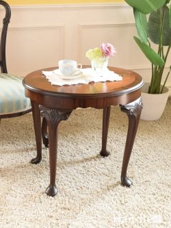 アンティーク家具 アンティークのテーブル 英国アンティークのコーヒーテーブル、マホガニー材の木目が美しいイギリスのテーブル