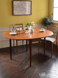 アンティーク家具 アンティークのテーブル G-PLANのおしゃれな伸長式ダイニングテーブル、北欧スタイルの ゲートレッグテーブル