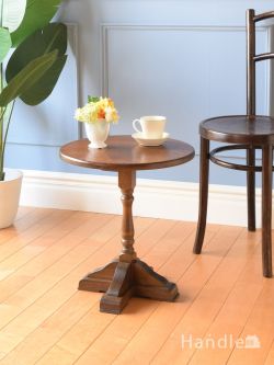 アンティーク家具  英国から届いたアンティークのコーヒーテーブル、オーク材のおしゃれなティーテーブル