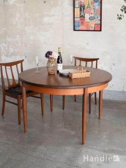 アンティーク家具 アンティークのテーブル G-planのおしゃれな伸長式テーブル、フレスコfrescoのビンテージダイニングテーブル